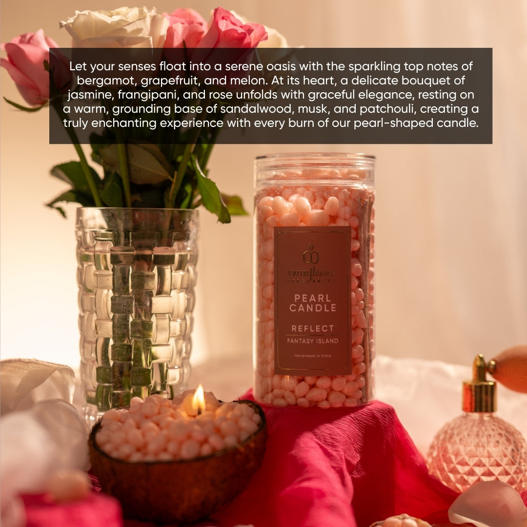 Pearl (Moti) Candle  Jar – Fantasy Island Scented