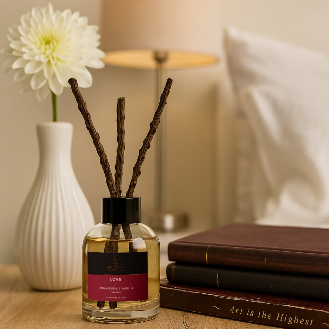 Strawberry & Vanilla Aroma Reed Diffuser – 100ml