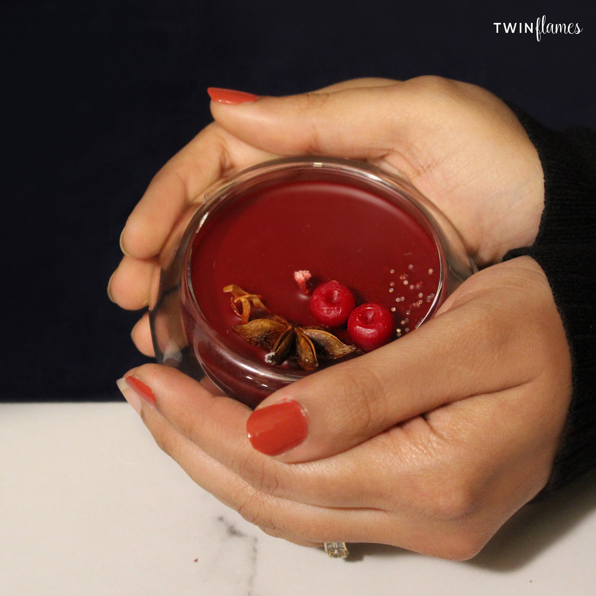 Mulled Wine Soy Jar Candle Twin Flames India