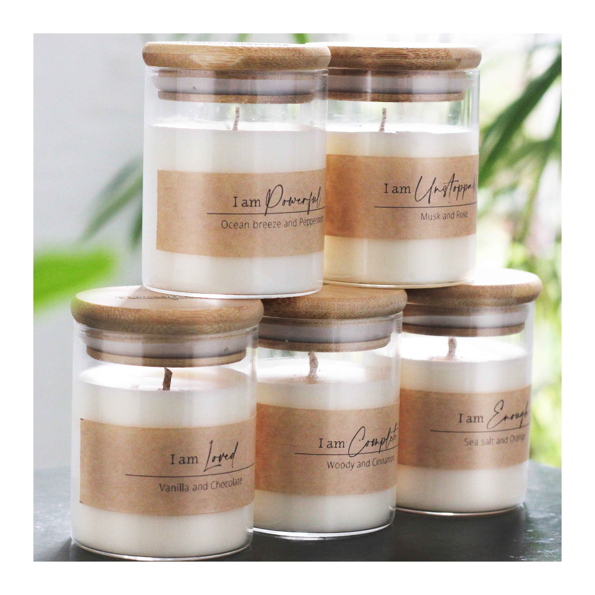Affirmation Candle: I AM POWERFUL | Soy Candle