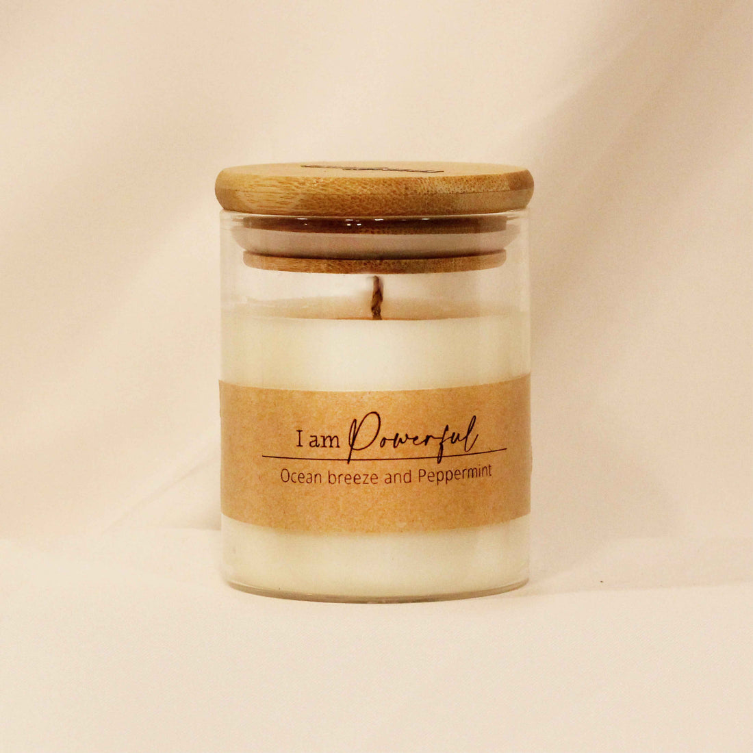 Affirmation Candle: I AM POWERFUL | Soy Candle