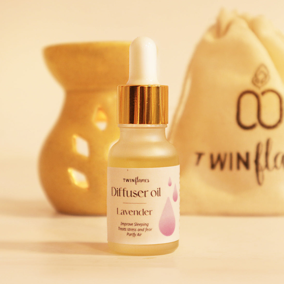 Lavender Diffuser Oil Twin Flames India