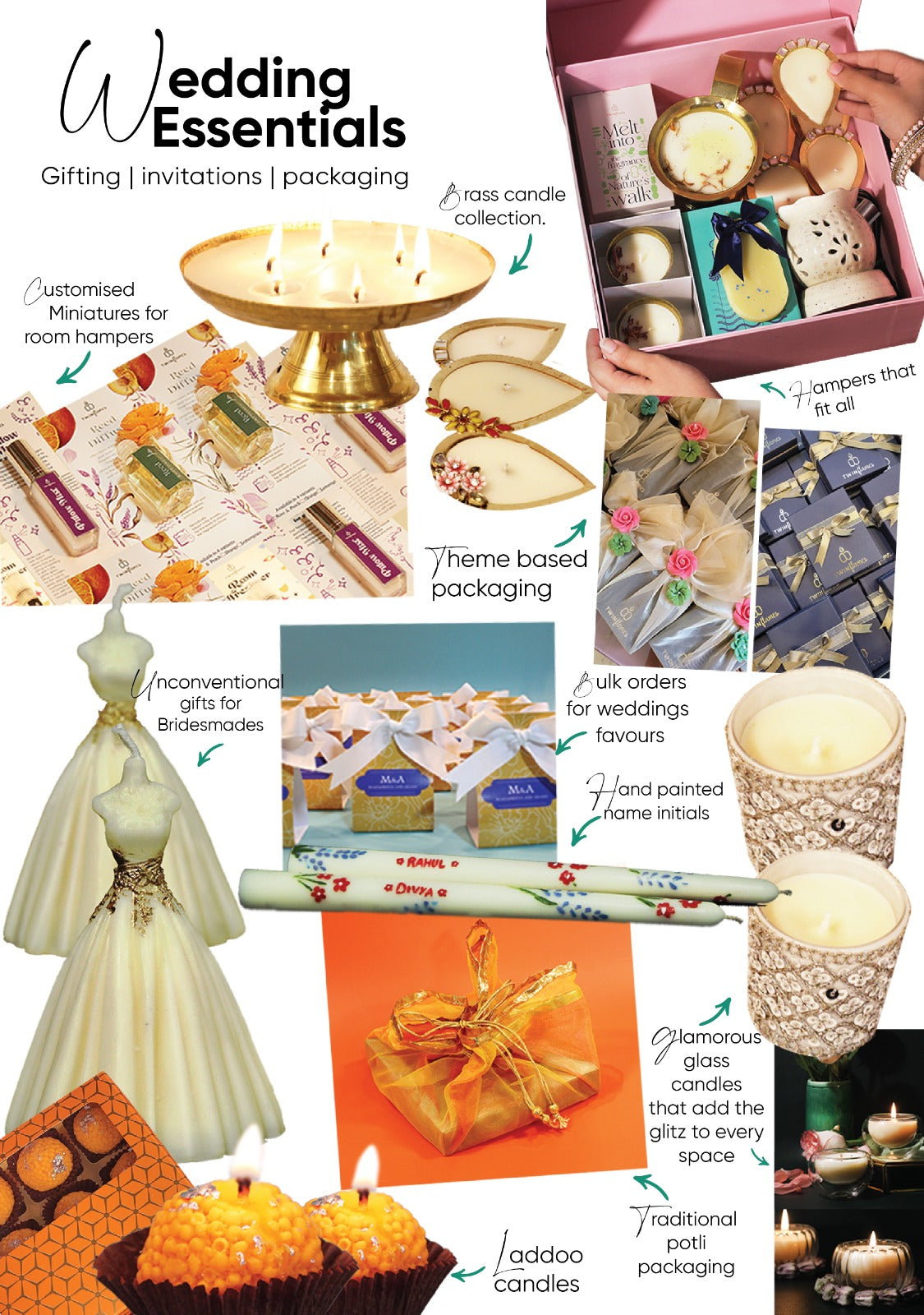 Wedding Essentials: Elevate Your Celebration with Customizable Scented Candles and Aromatic Delights