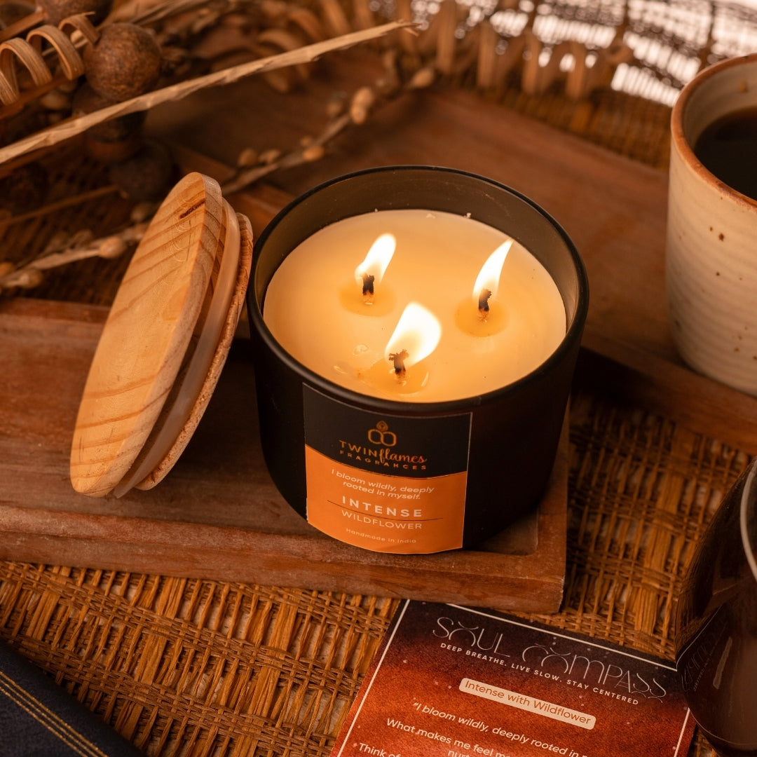 Intense – Wildflower Scented Affirmation Candle