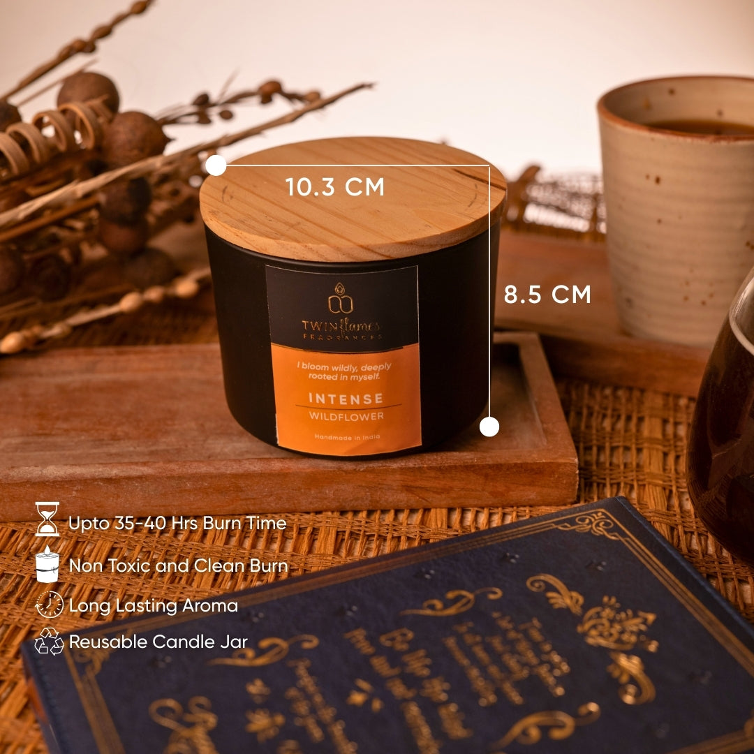 Intense – Wildflower Scented Affirmation Candle