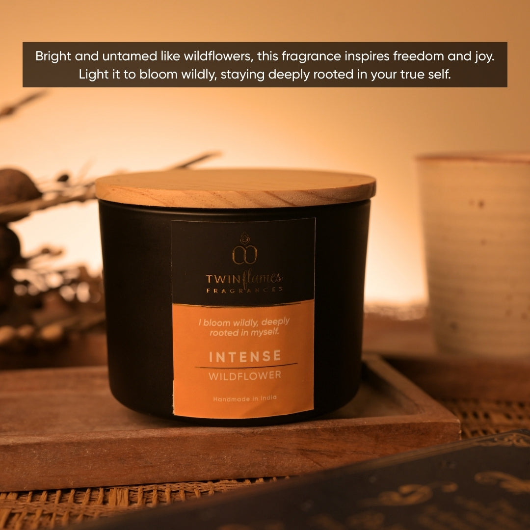 Intense – Wildflower Scented Affirmation Candle