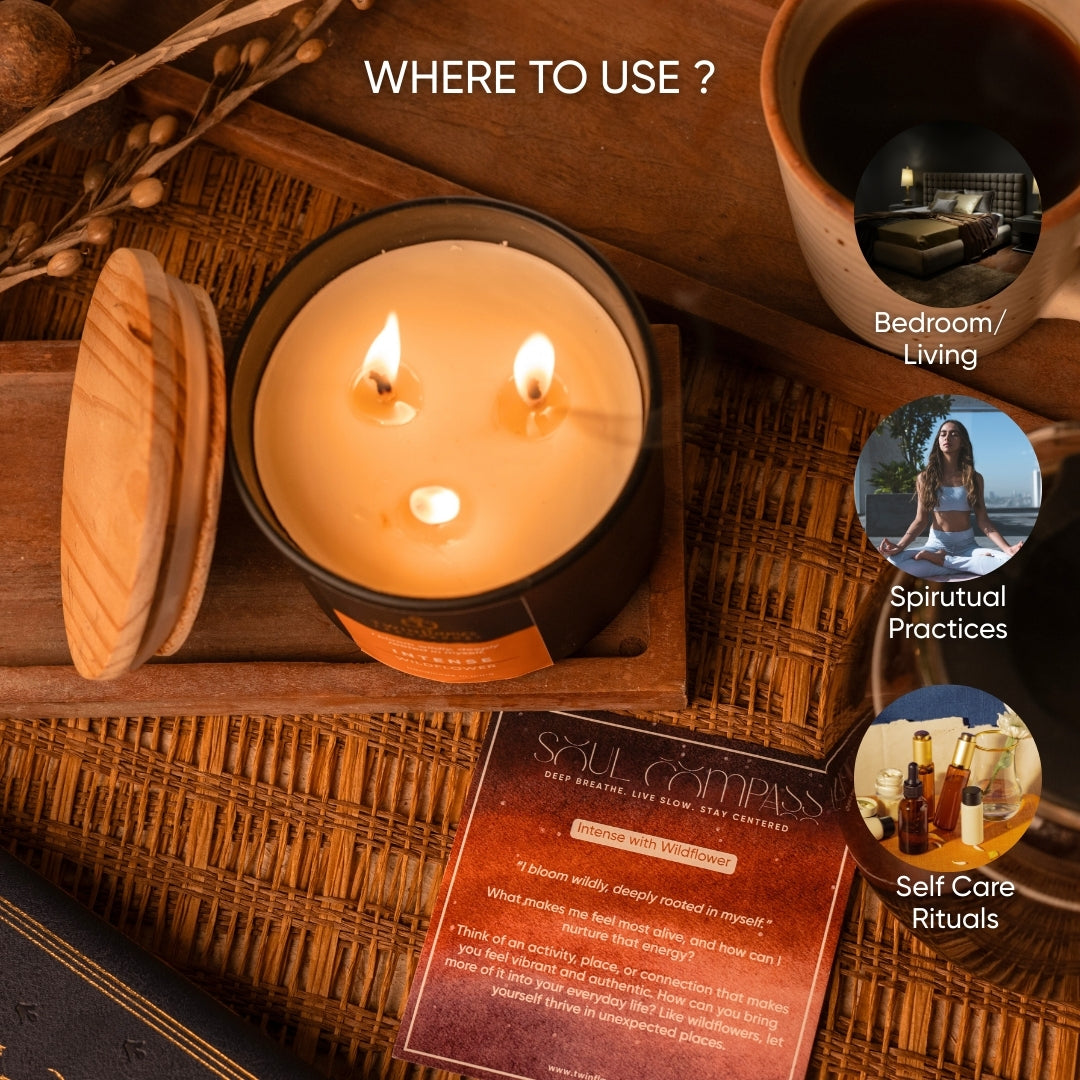 Intense – Wildflower Scented Affirmation Candle