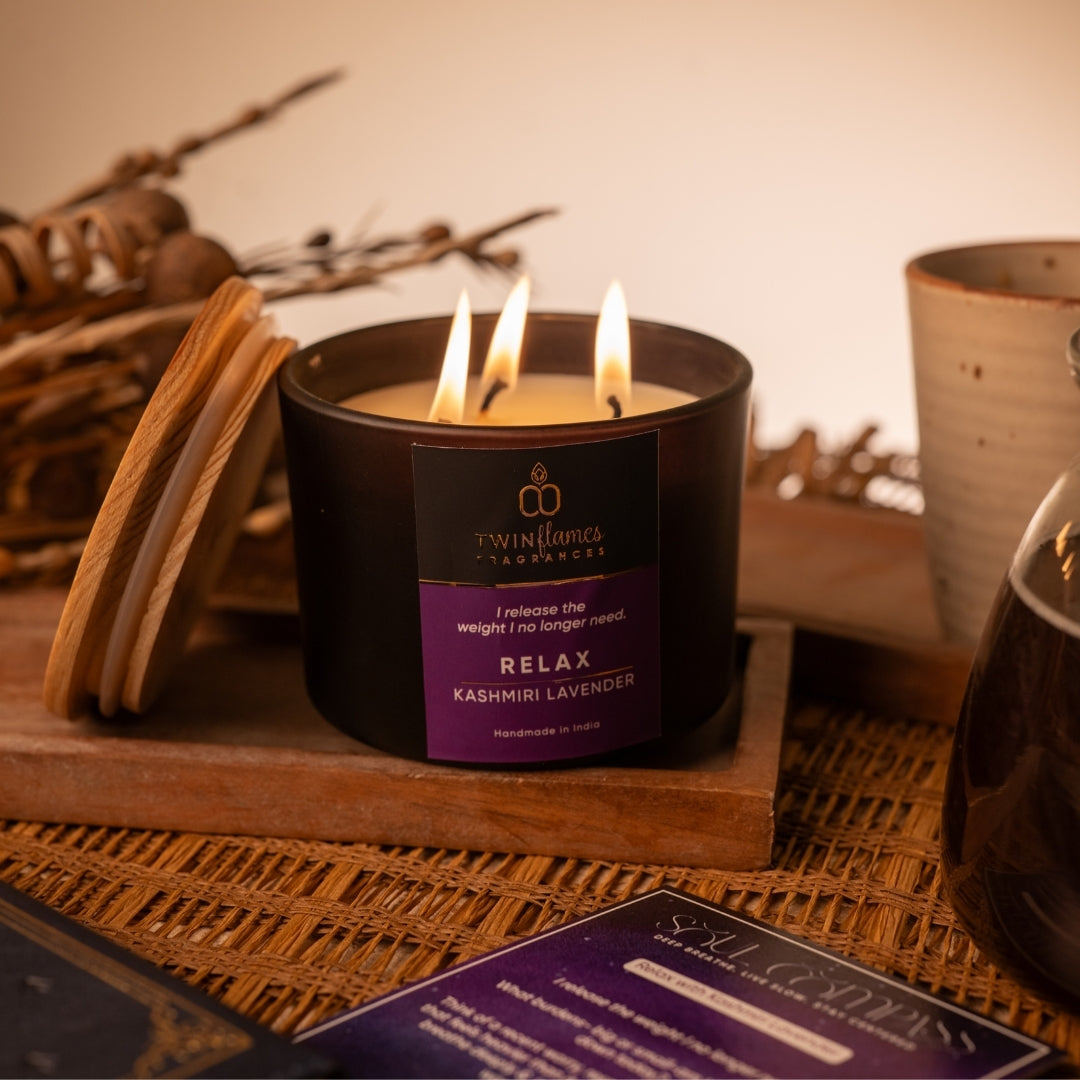 Relax – Kashmiri Lavender Affirmation Candle