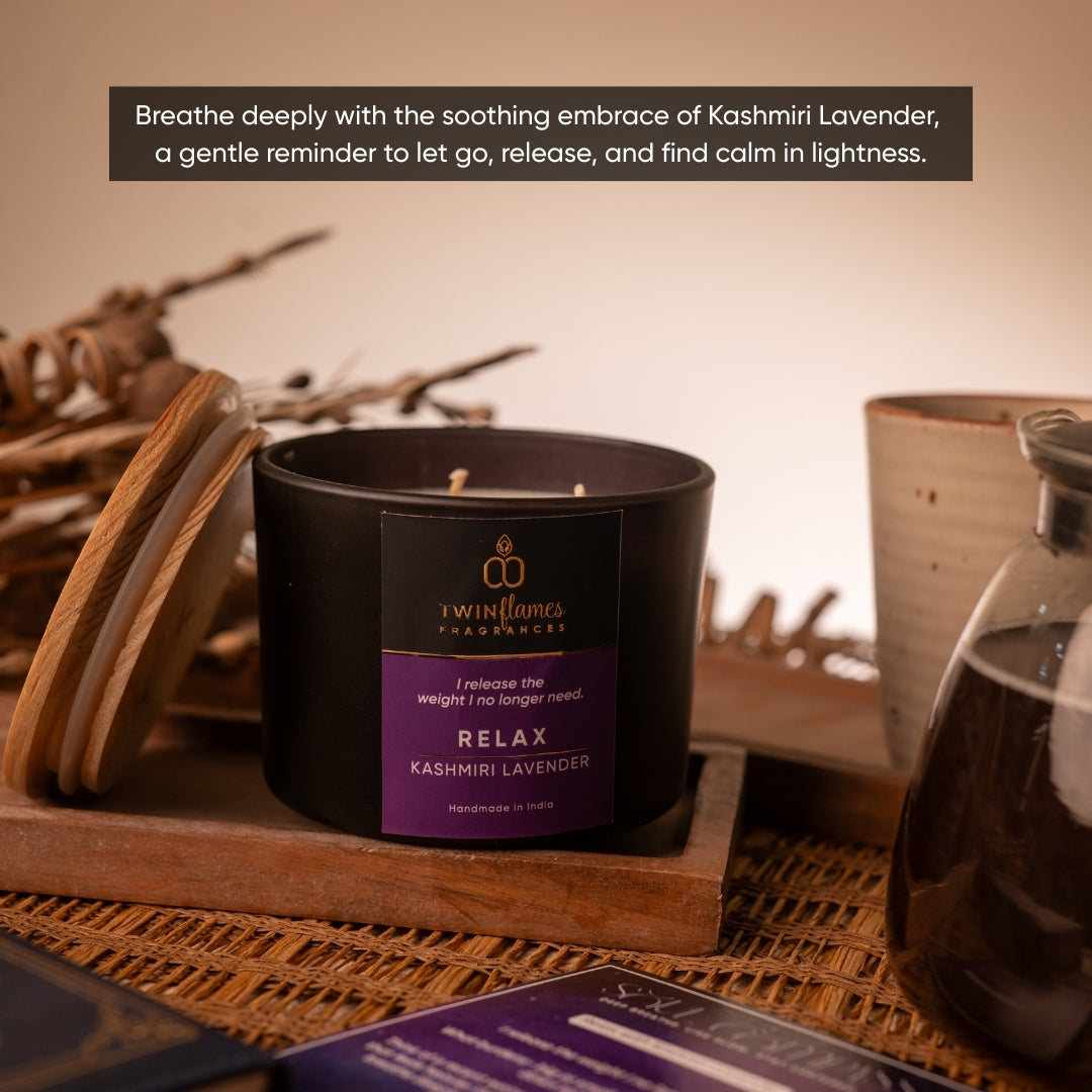 Relax – Kashmiri Lavender Affirmation Candle
