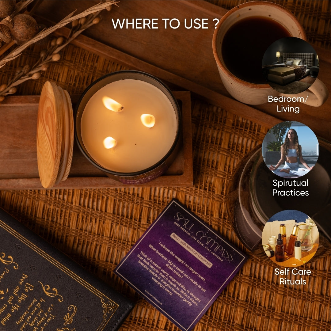 Relax – Kashmiri Lavender Affirmation Candle