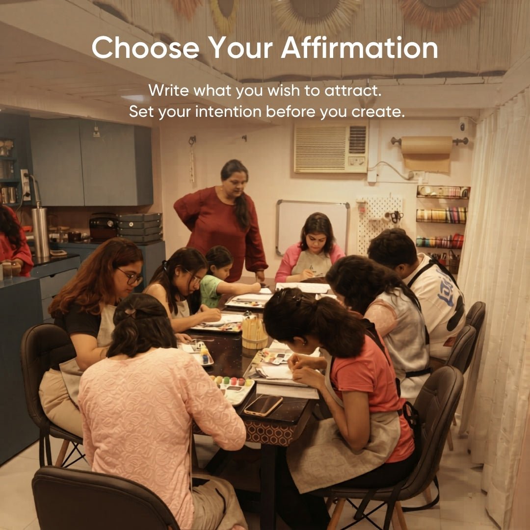 Affirmation Candle Pouring