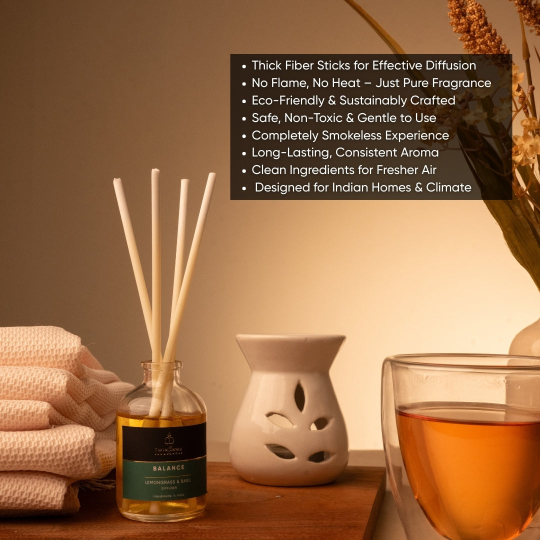 Nivara Gift Box: Lemongrass & Basil (Balance)