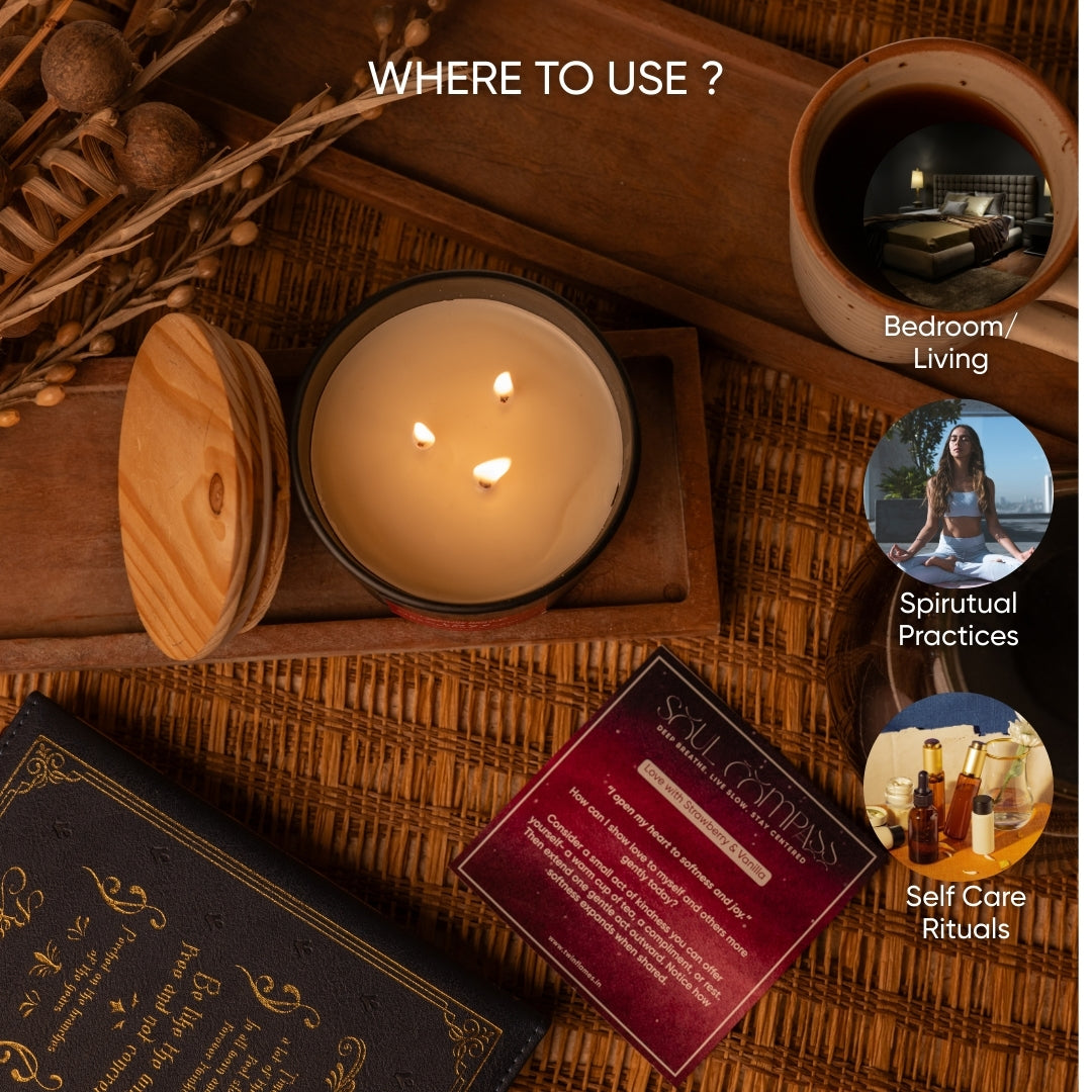 Balance – Lemongrass & Basil Scented Affirmation Candle
