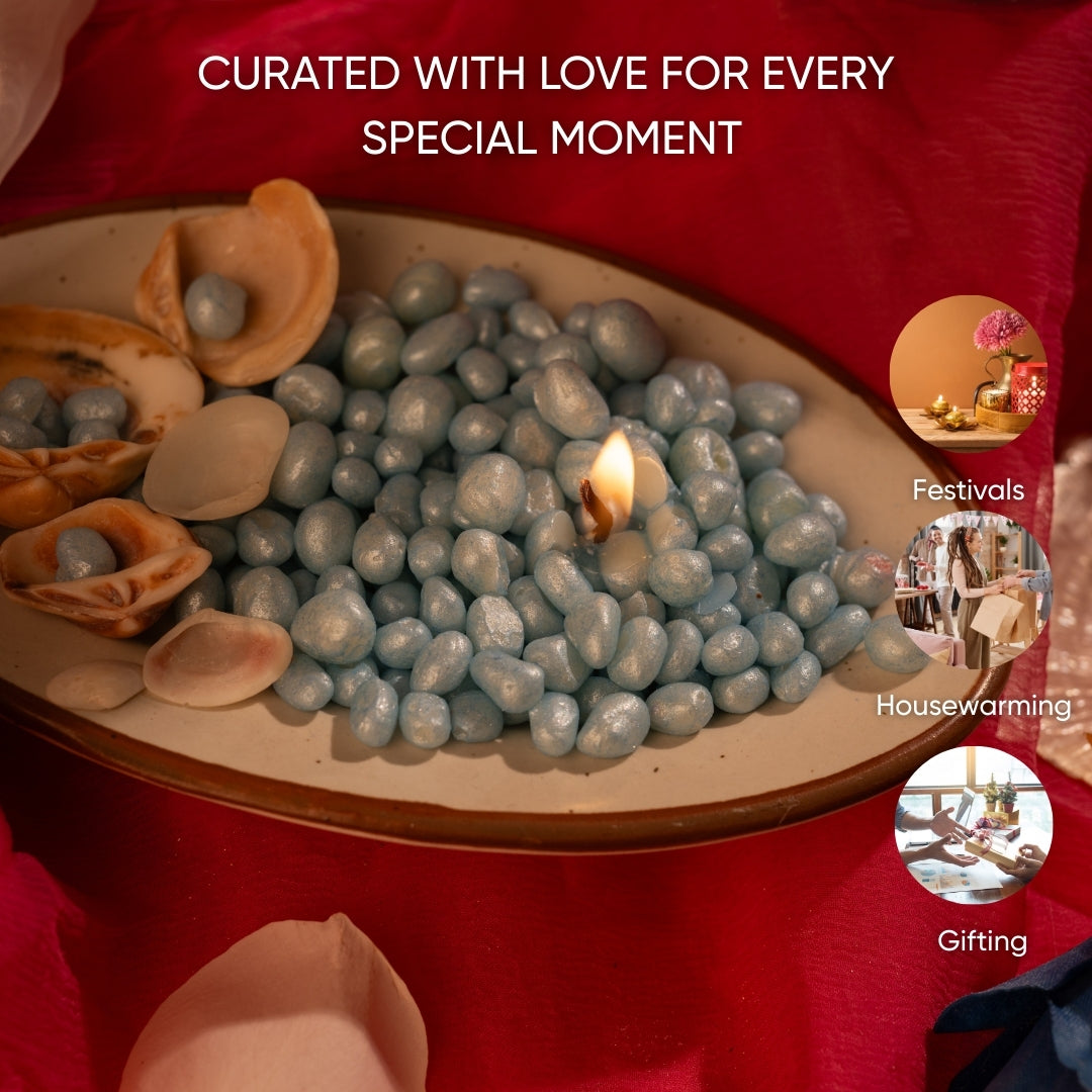 Pearl (Moti) Candle  Jar – Ocean Breeze Scented