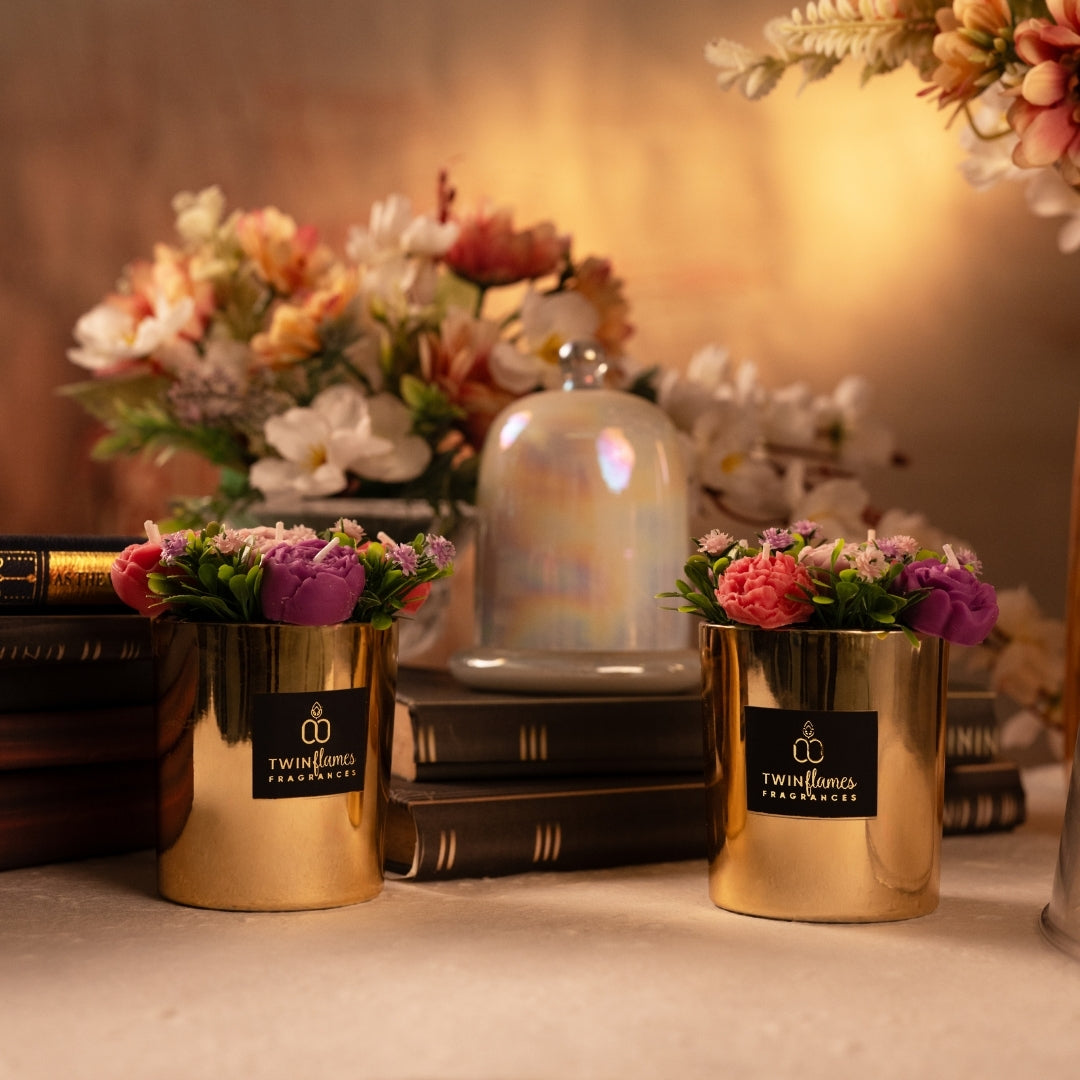 Flower Bouquet Jar Candle