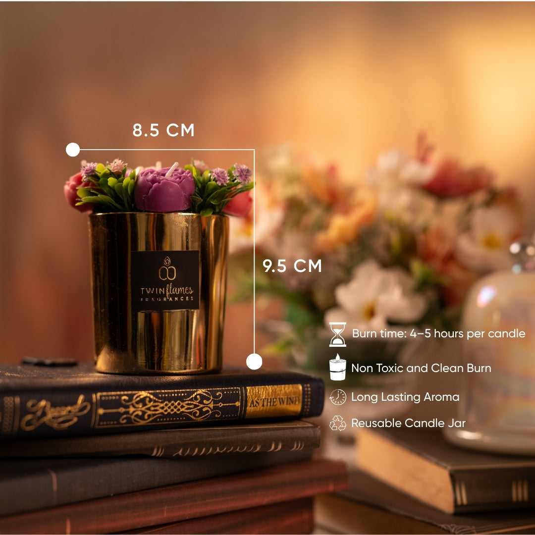 Flower Bouquet Jar Candle