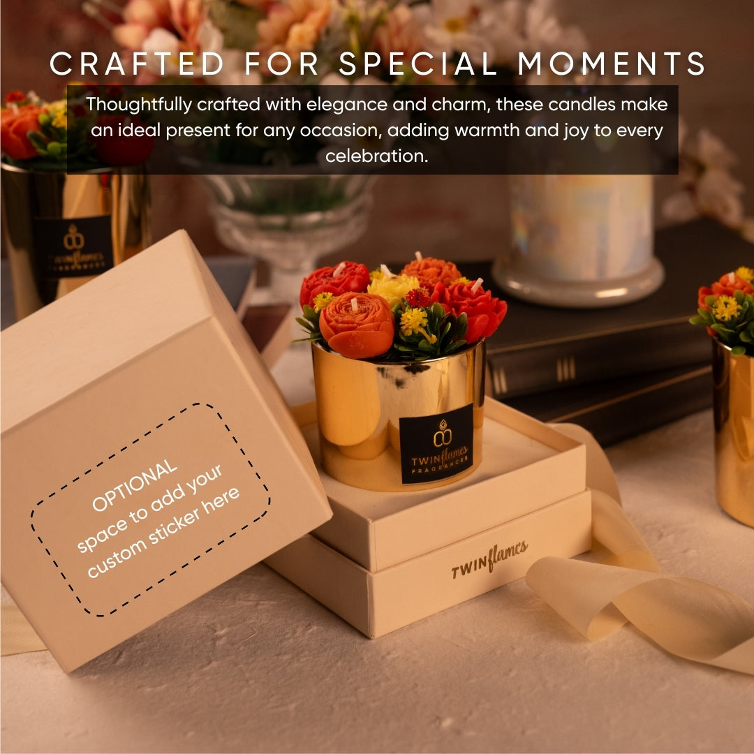 Flower Bouquet Jar Candle