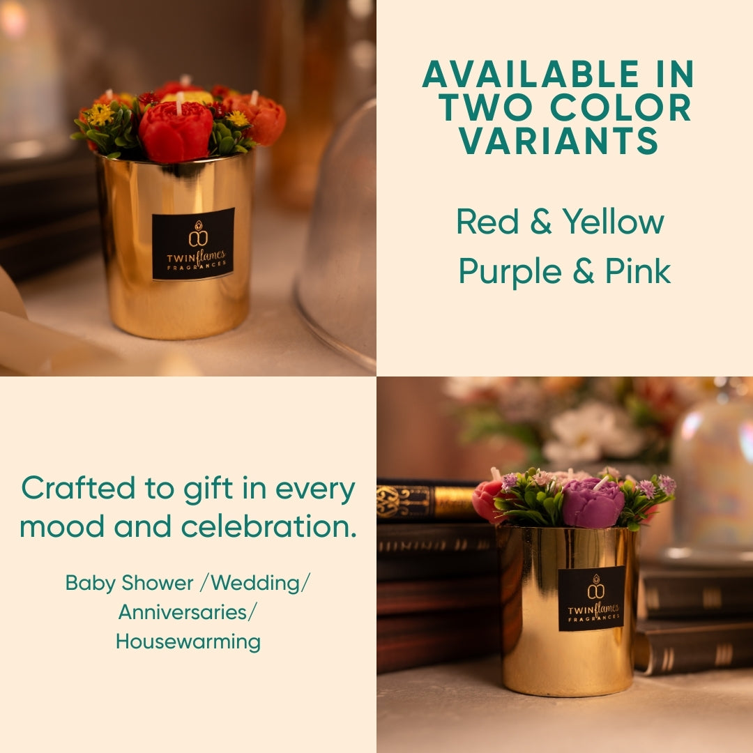 Flower Bouquet Jar Candle