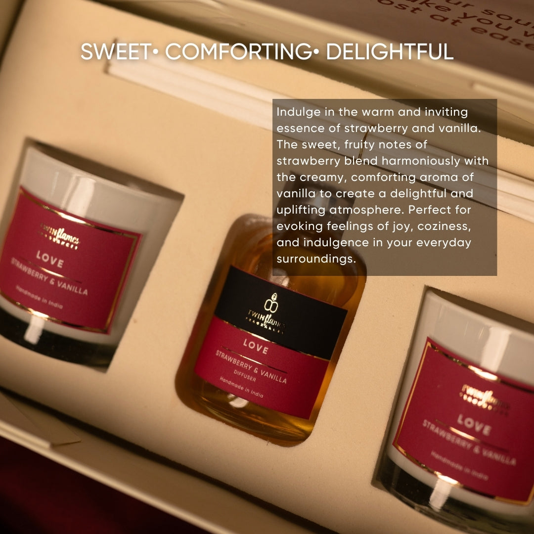 Nivara Gift Box: Strawberry & Vanilla(Love)