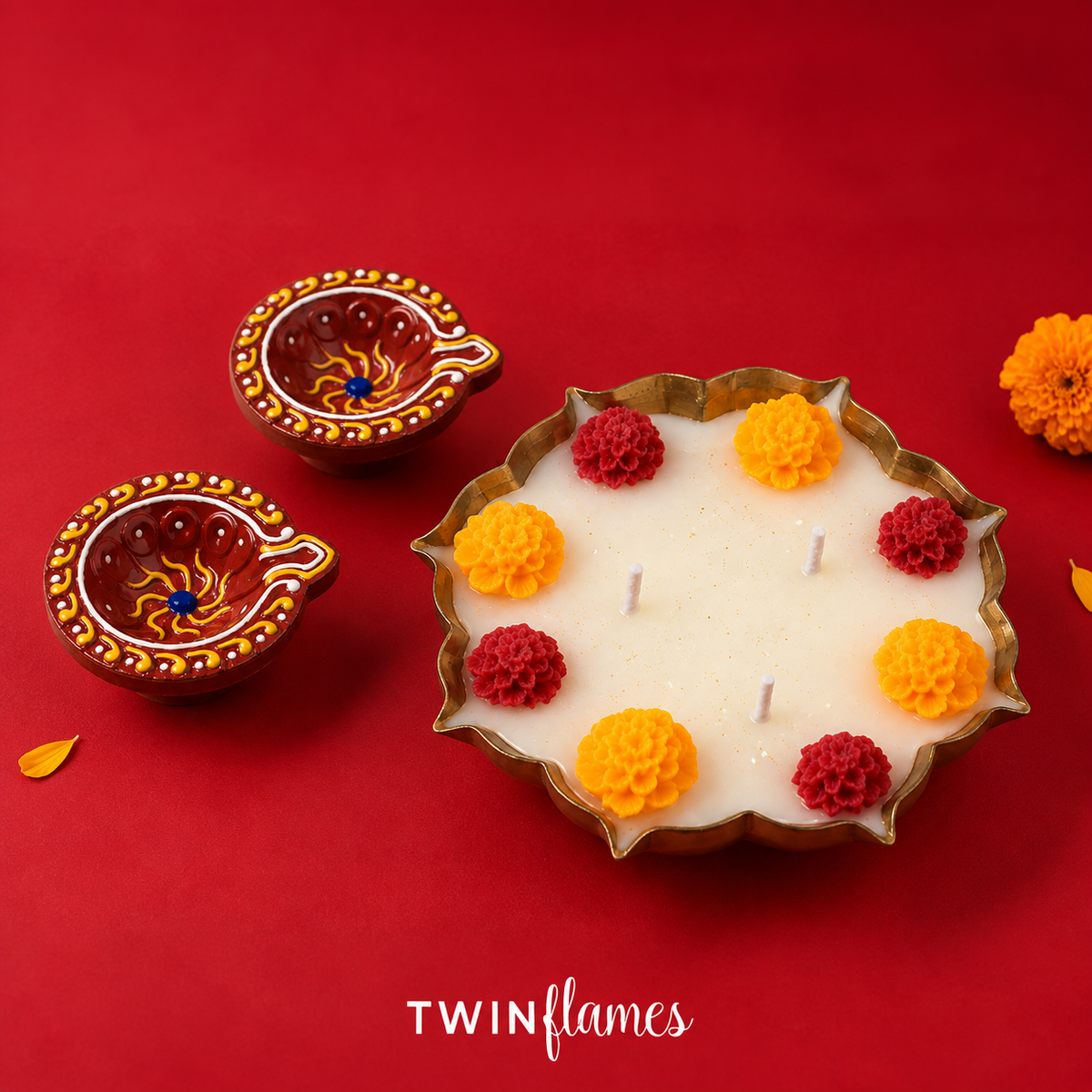 Phool – Urli & Diya Candle Set