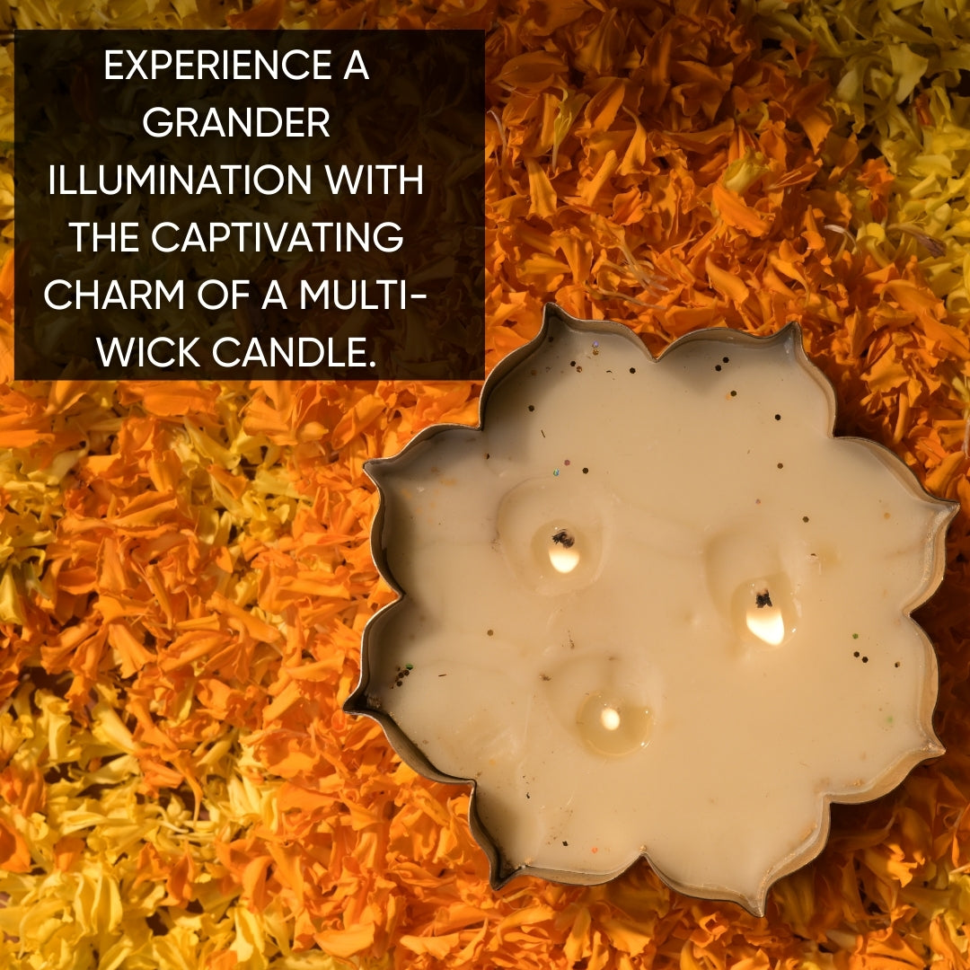 Lotus Urli Candle | Decor Accent with Luxurious Fragrance