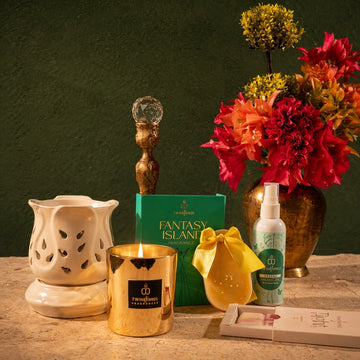 Aarohi – Complete Home Fragrance Set (Electric Diffuser, Room Freshener, Wax Melt Bar, Fragrance Bar & Scented Candle)
