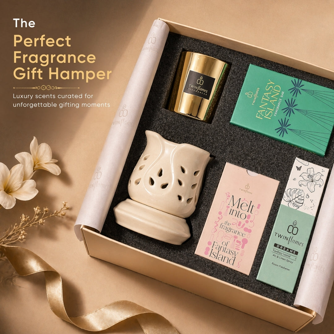 Aarohi – Complete Home Fragrance Set (Electric Diffuser, Room Freshener, Wax Melt Bar, Fragrance Bar & Scented Candle)