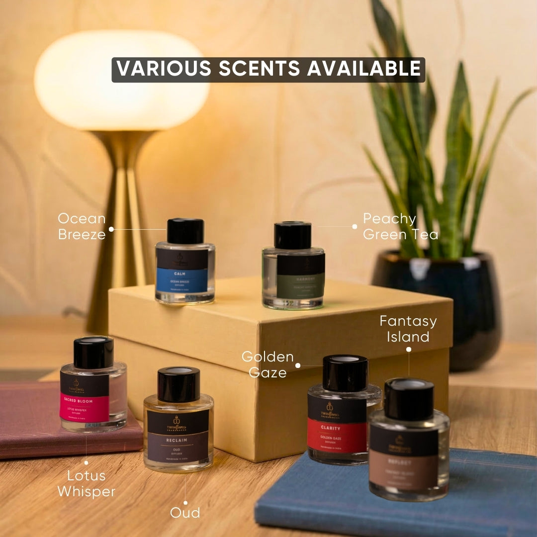 Premium Aroma 50ml Diffuser Oil Refills for Car & Home (Set of 2) | Long-Lasting Fragrance