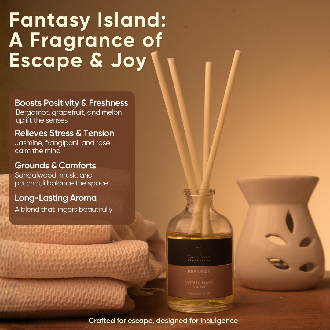 Mehfil Glow Box – Tea Light Diffuser, Oils, Reed Diffuser & Shot Glass Candle