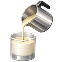Pour Wax into the Container
