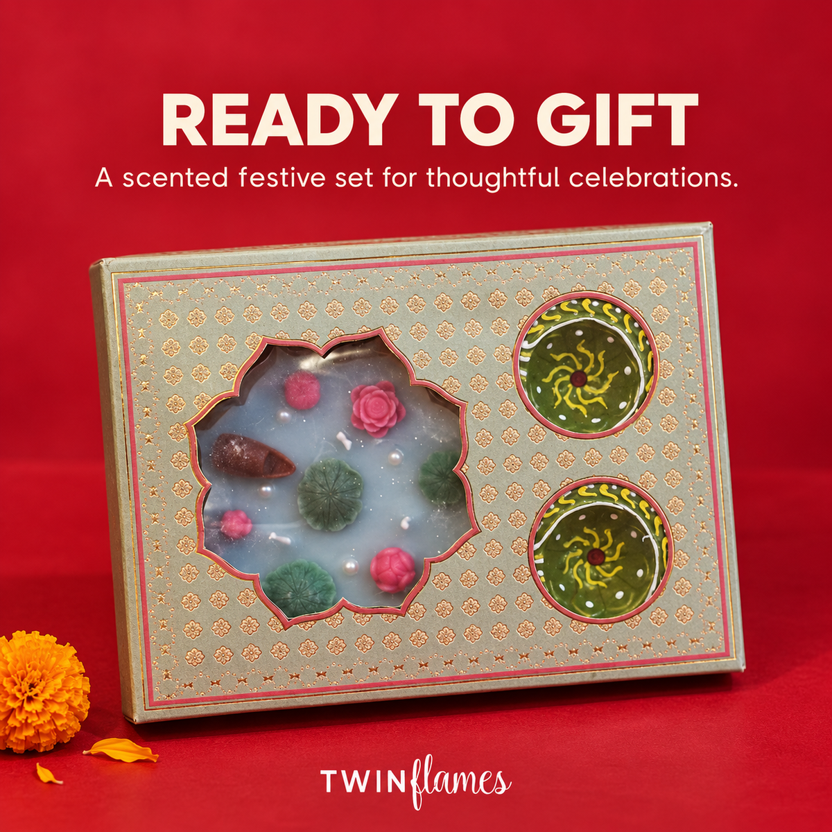Phool – Urli & Diya Candle Set