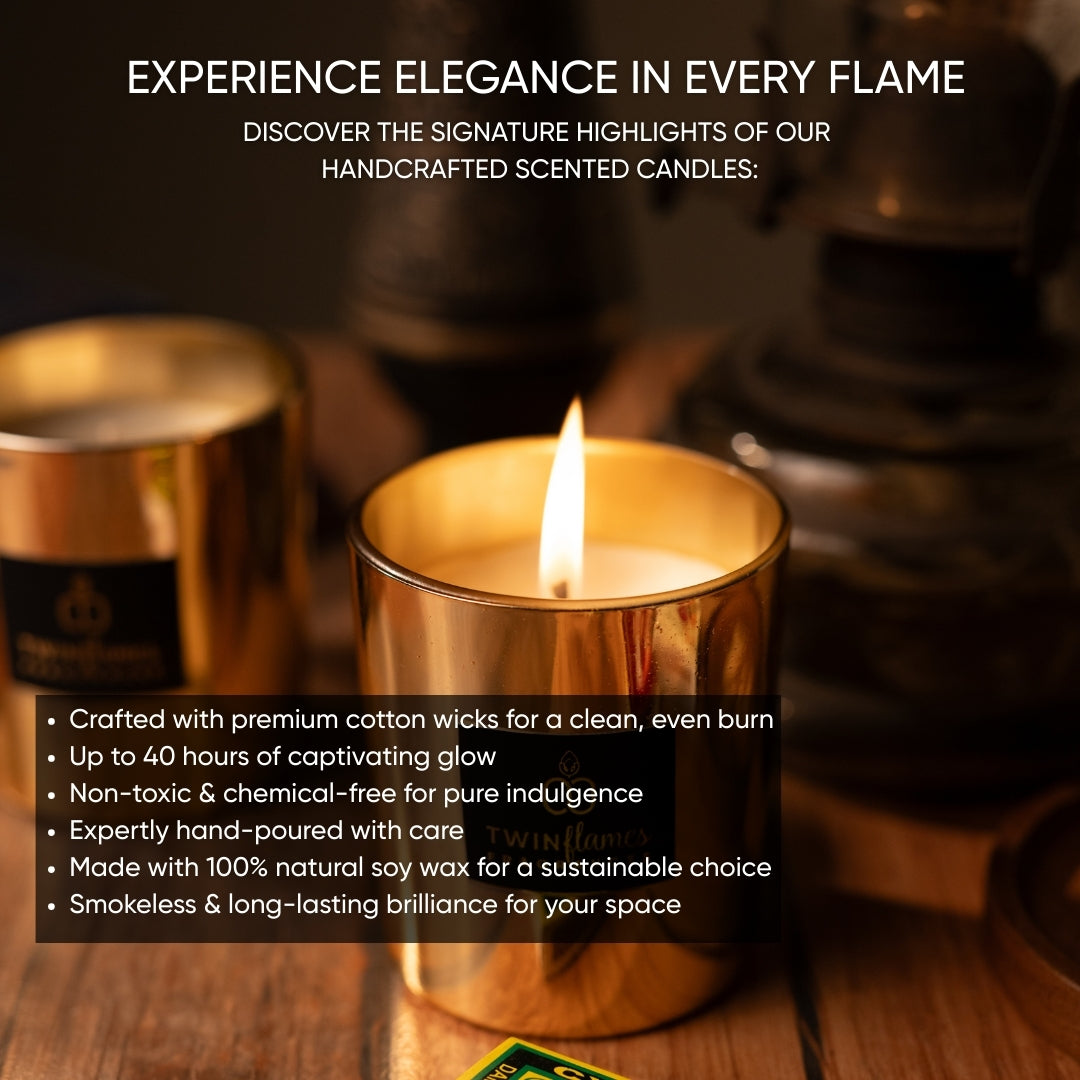 Metallic Soy Scented Jar Candle | Single Piece