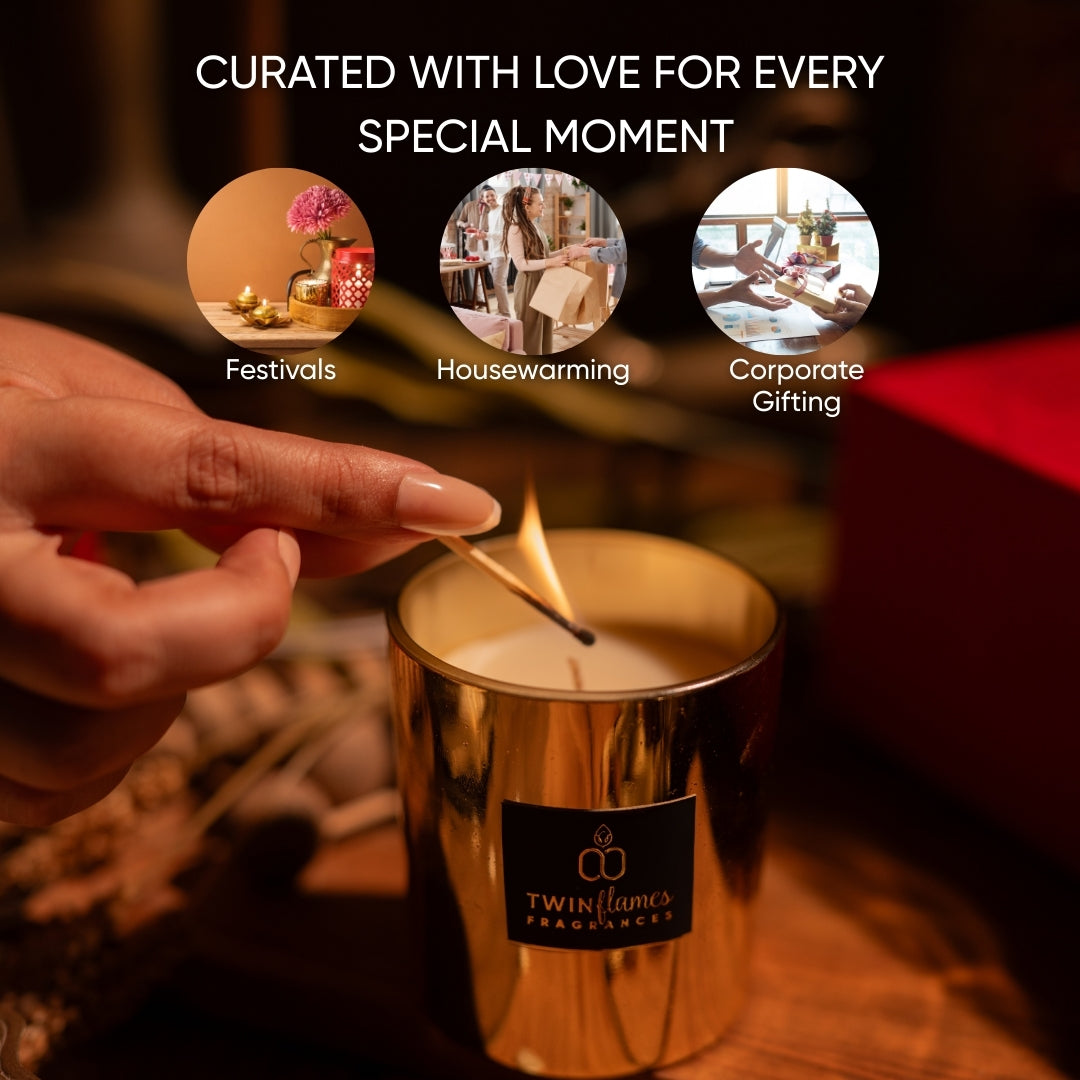 Metallic Soy Scented Jar Candle | Single Piece