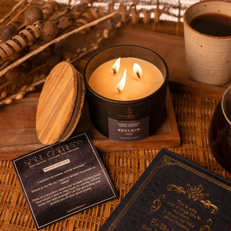 Reclaim – Oud Scented Affirmation Candle
