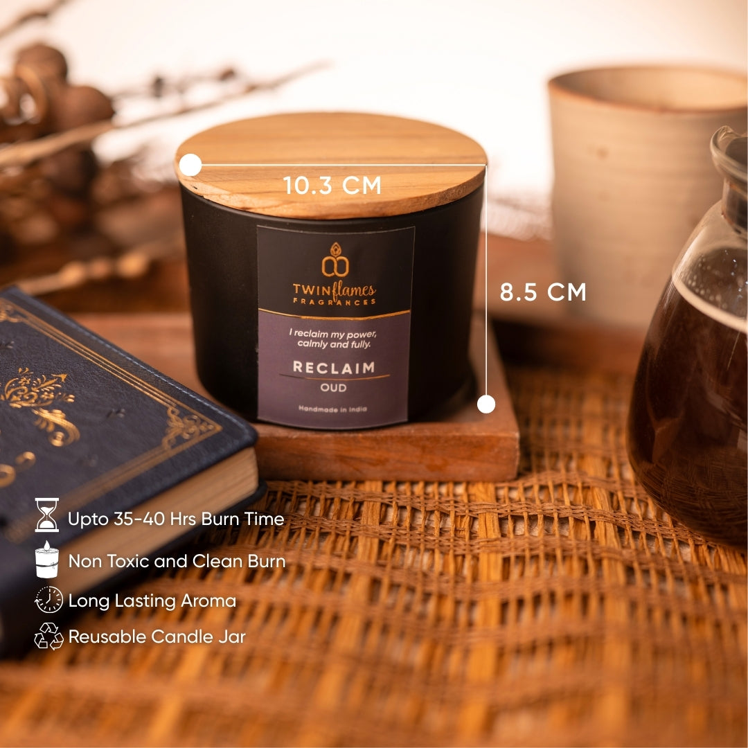 Reclaim – Oud Scented Affirmation Candle