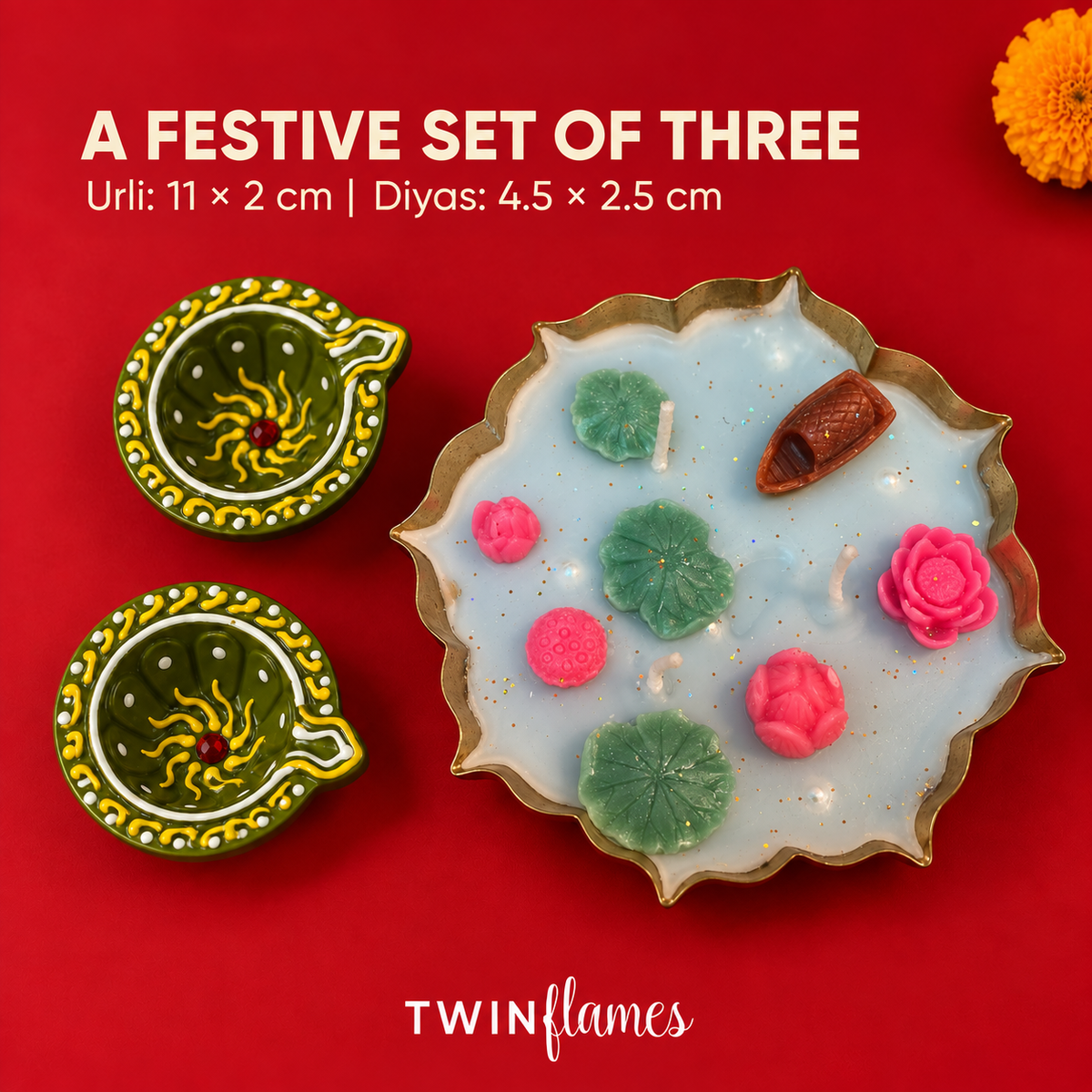 Phool – Urli & Diya Candle Set