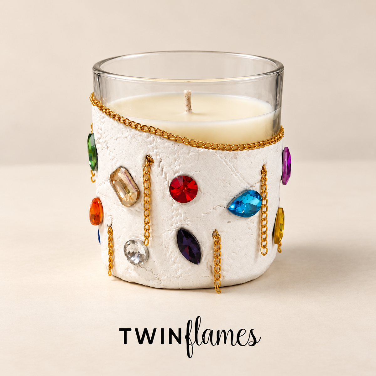 Bejewelled Jar Candle