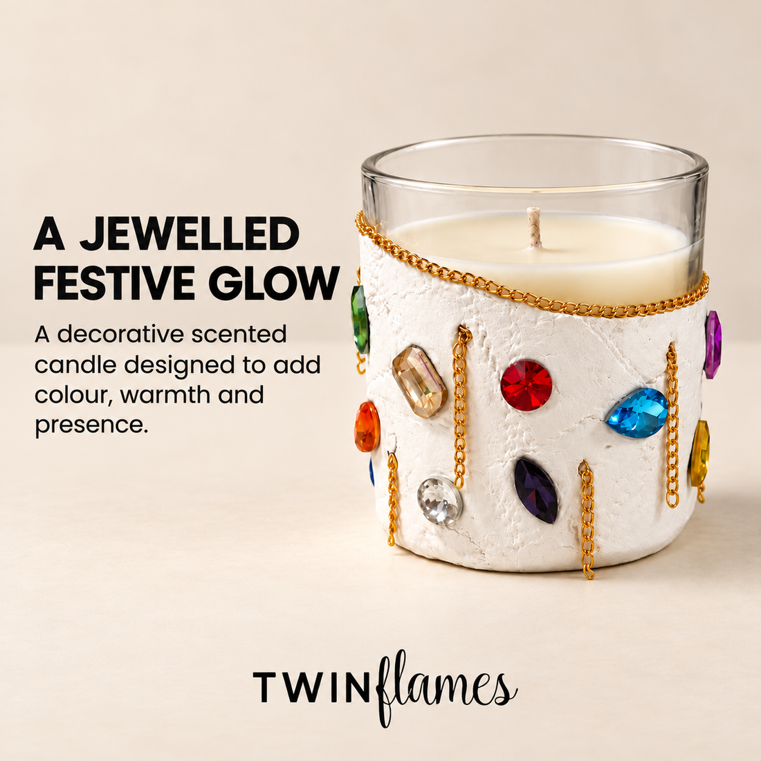 Bejewelled Jar Candle