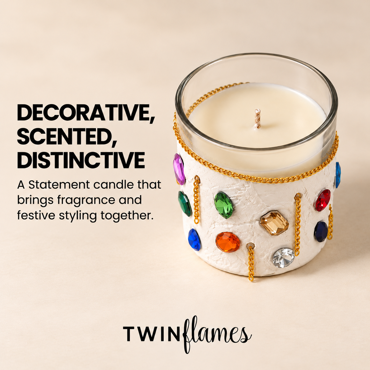 Bejewelled Jar Candle