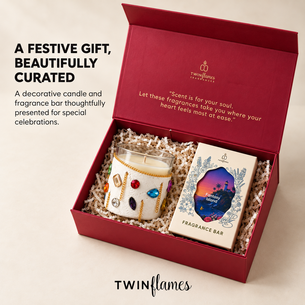 Bejewelled Jar Candle