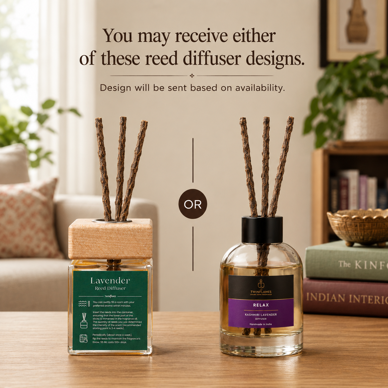 Kashmiri Lavender Aroma Reed Diffuser – 100ml