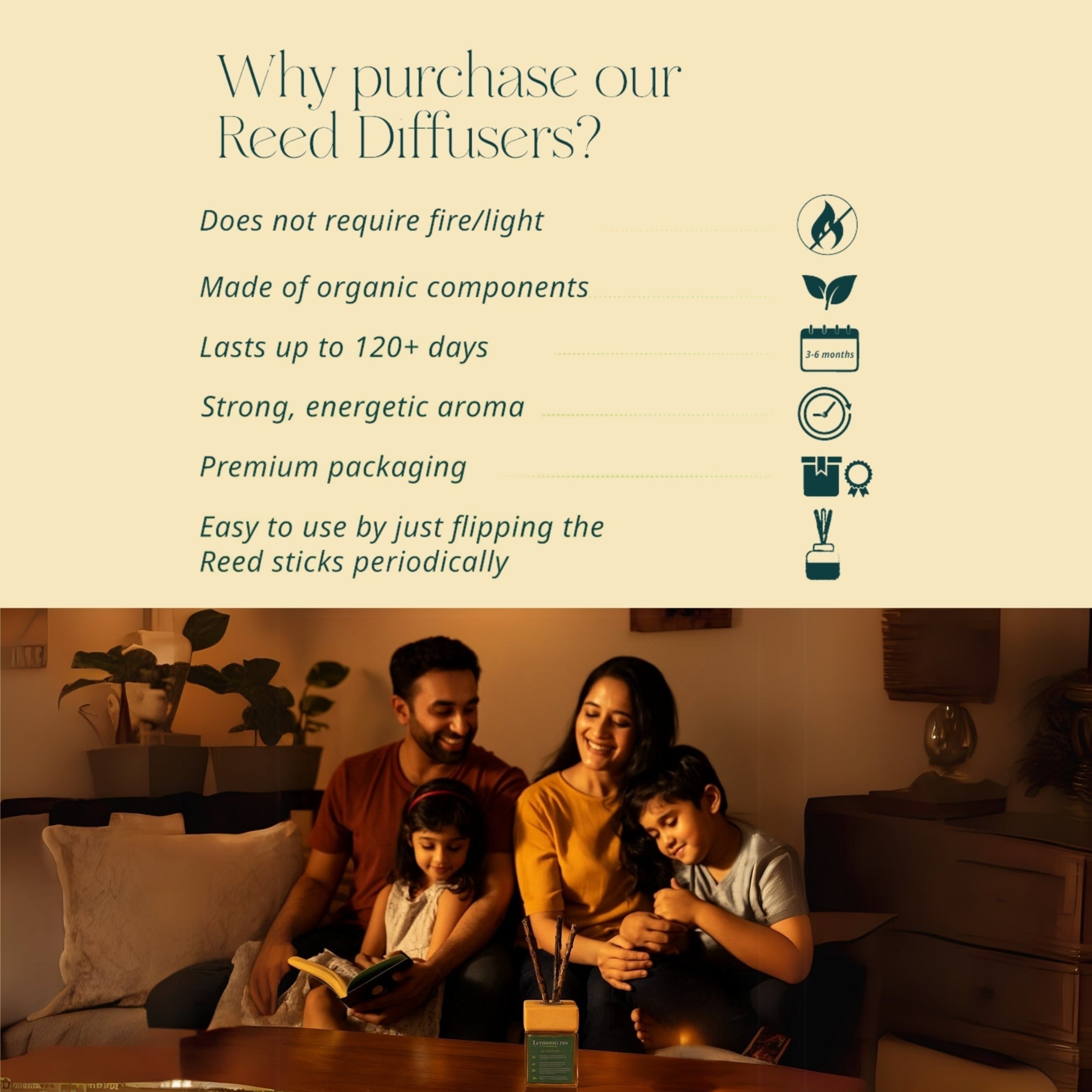 Reed Diffuser | Oud Twin Flames India