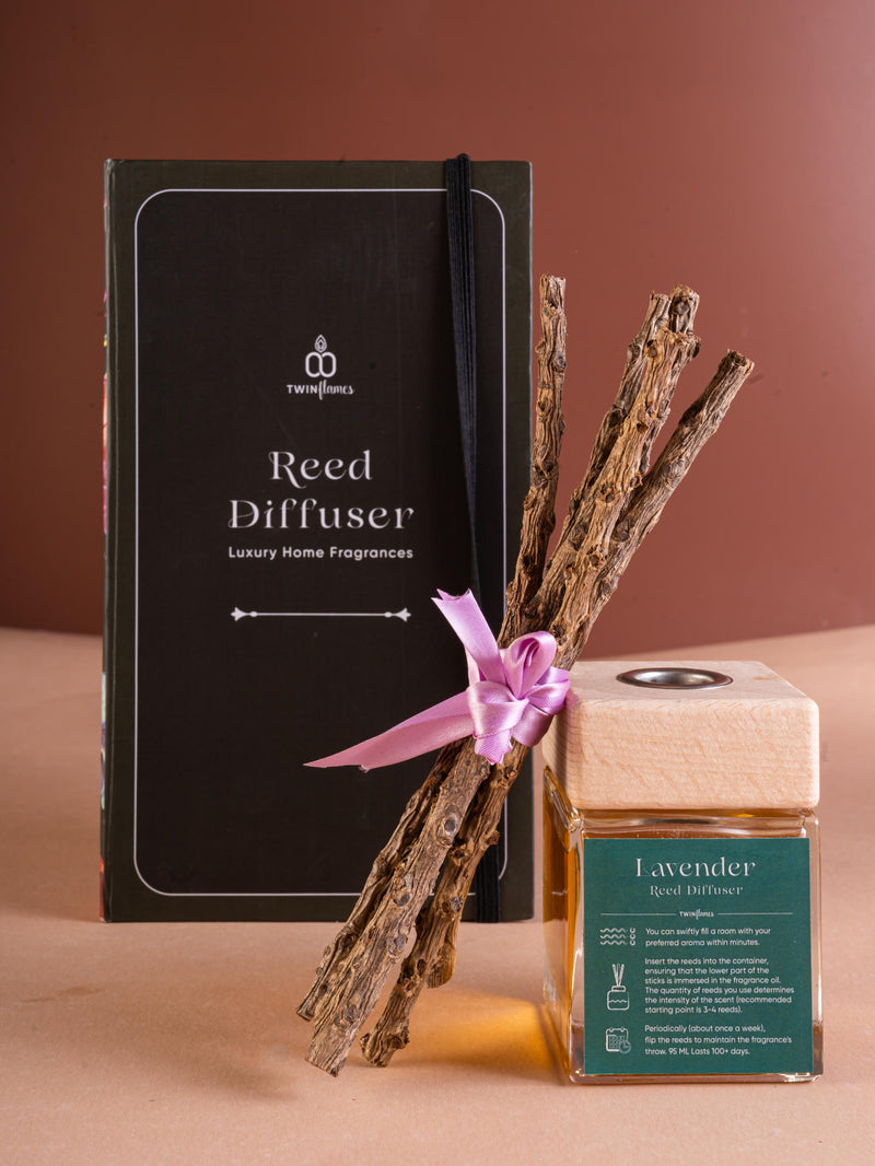 Reed Diffuser | Lavender Twin Flames India