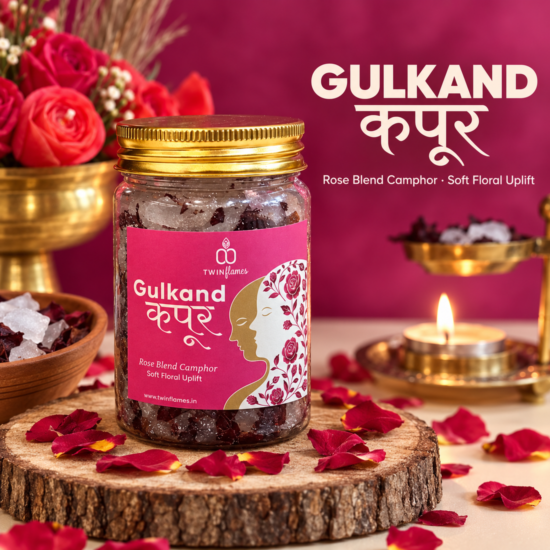 GULKAND कपूर - Rose Blend Camphor