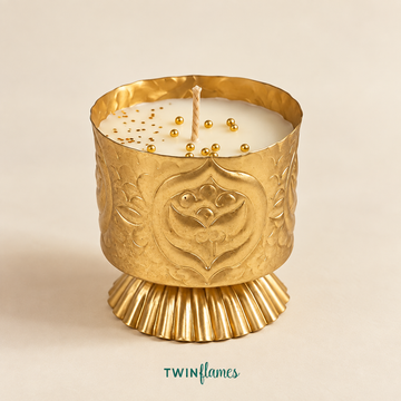 Golden Pedestal Candle