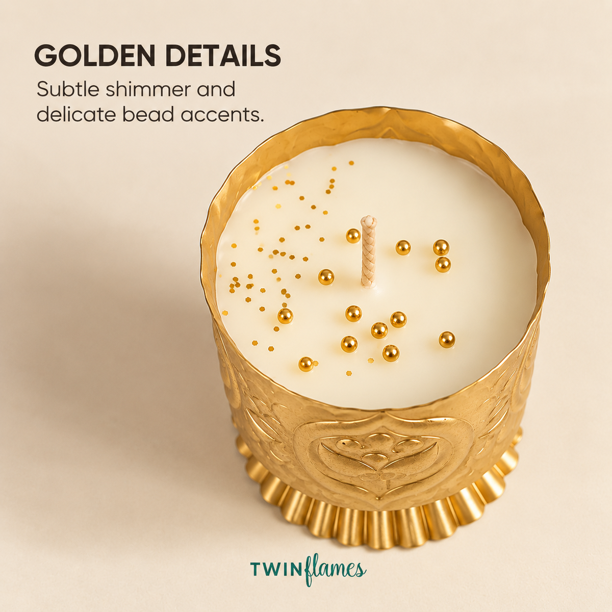 Golden Pedestal Candle
