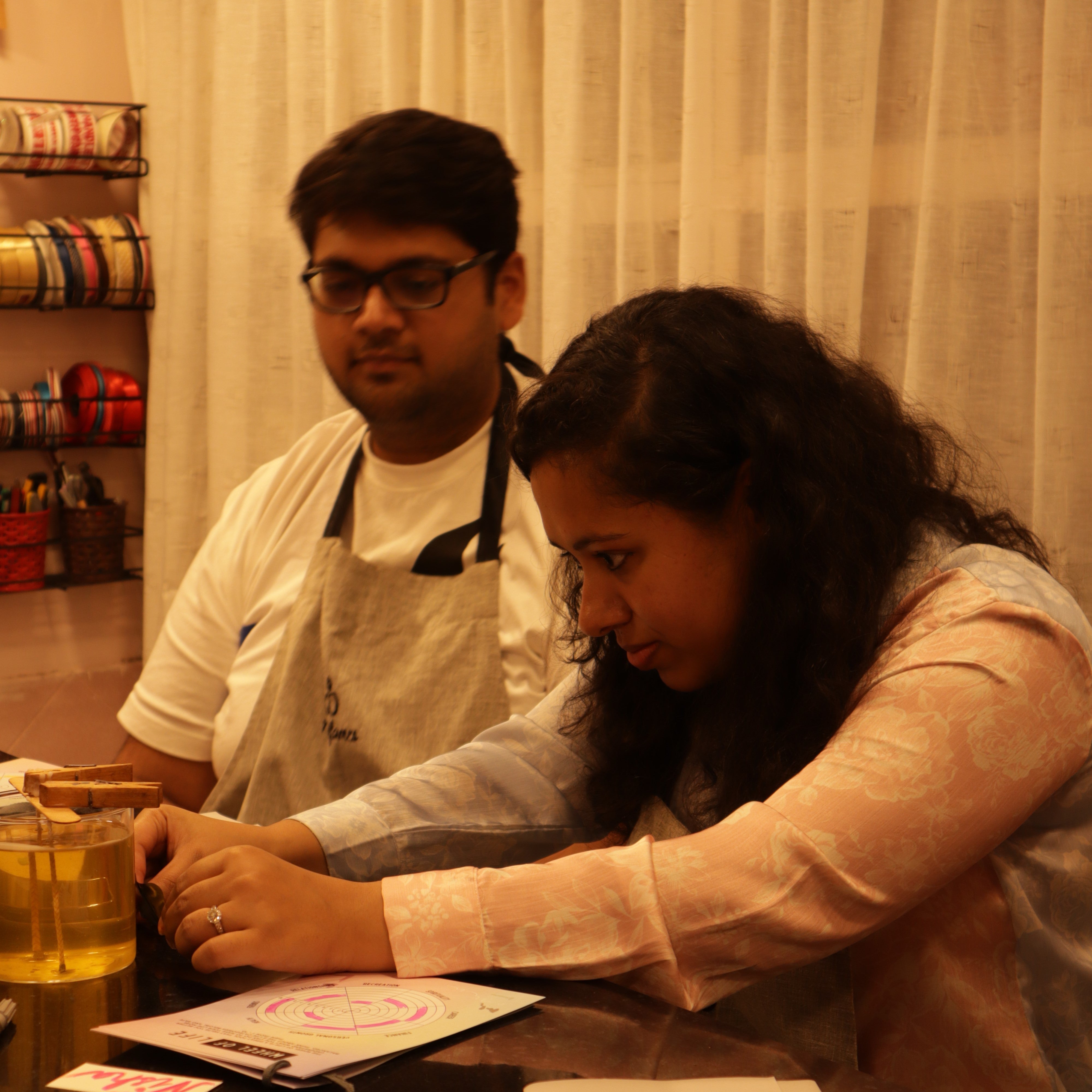 Affirmation Candle Pouring Twin Flames India