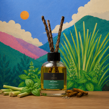Lemongrass & Basil Aroma Reed Diffuser – 100ml