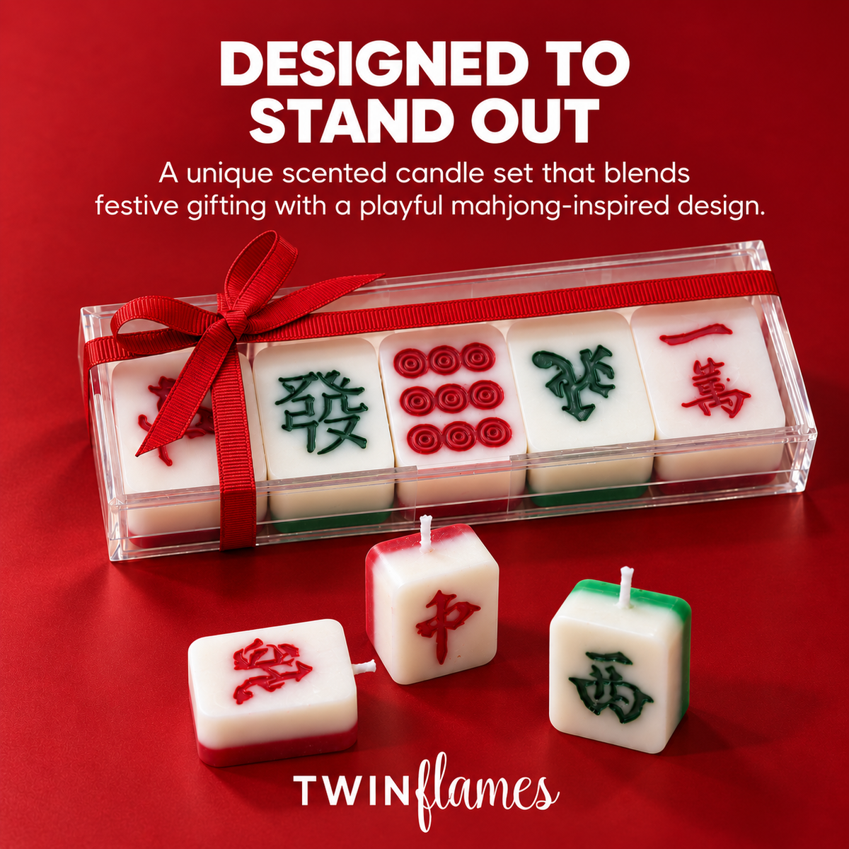 Mahjong Inspired Candle Set