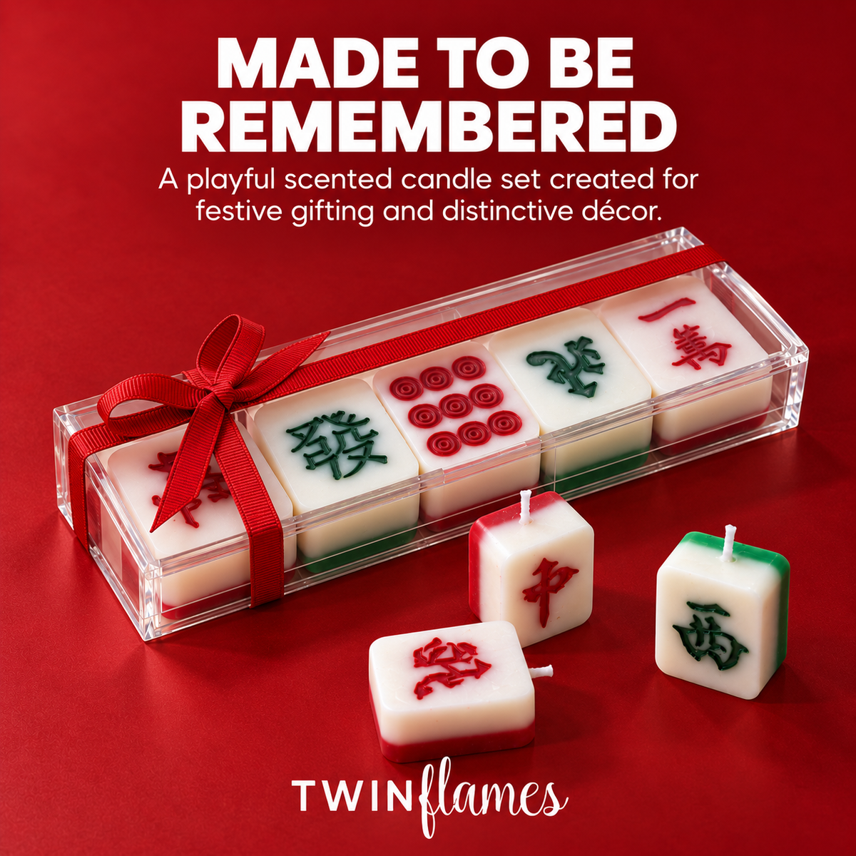 Mahjong Inspired Candle Set